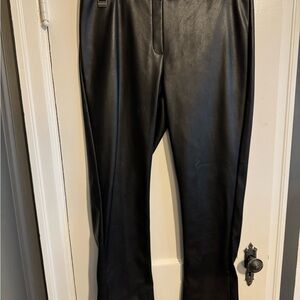 Black Leather Women's Pants
